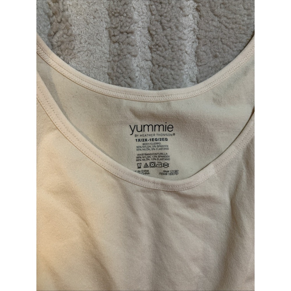 NWT Yummie Tummie by Heather Thomson Boyfriend Nude Shaping Tank Top 1X /2X - Picture 2 of 5